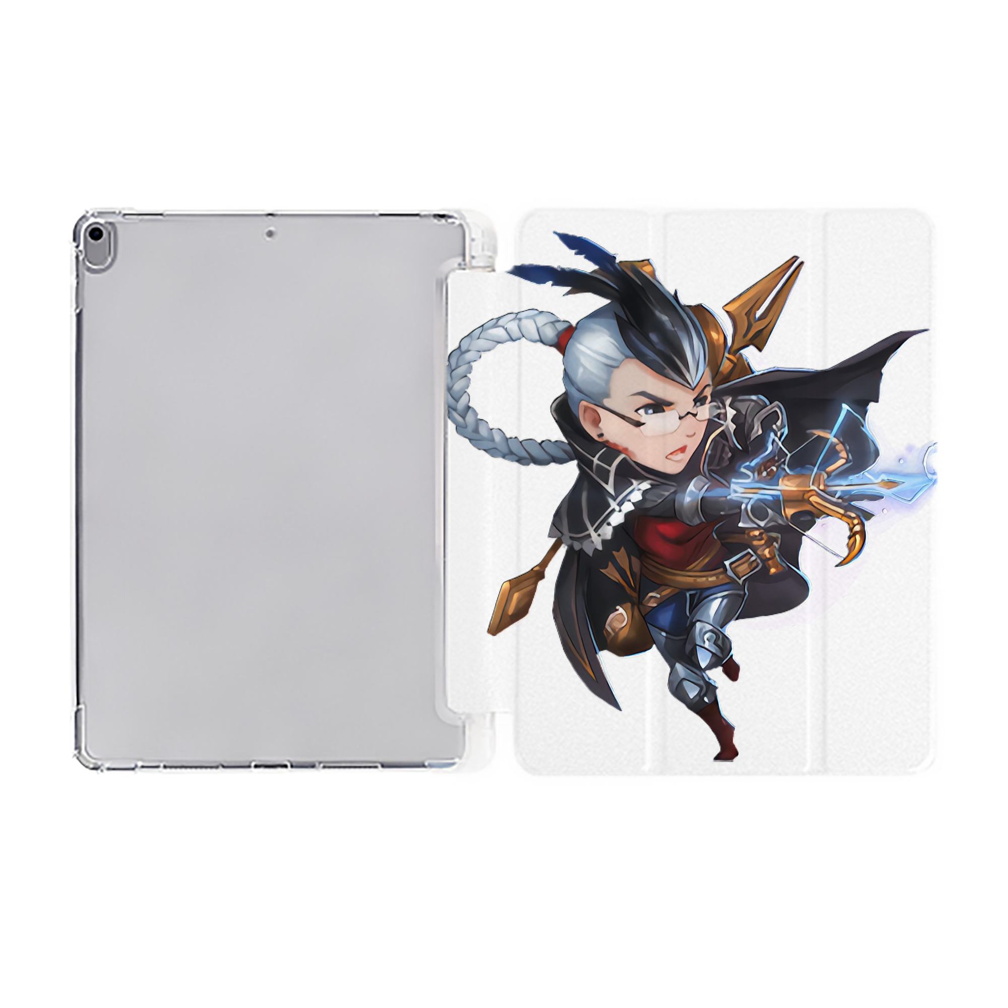 （画像用） リーグ・オブ・レジェンド League of Legends LOL IPad ケース ペン収納付き 三つ折りスタンド PUレザー×シリコン 対応機種9.5/10.5/10.9インチ